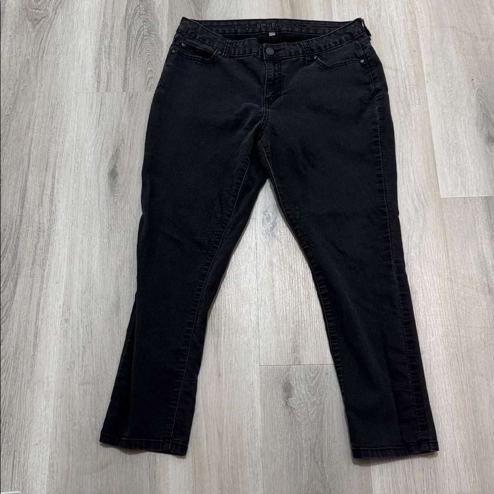 Jennifer Lopez Faded Black Jeans